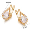 Gold Plated Zircon Hoop Earrings for Women Jewelry XP - Image 27