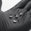 Cubic Zirconia Labret Stud 16G Internally Threaded for Lip Tragus and Helix - Image 40