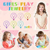 Girl Dress Up Jewelry Toddler Princess Ring Earrings Bracelets Necklaces Kids Costume Jewelry Set for Girl Tea Costume Party - Image 3