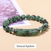 JD Stone Tiger Eye Amethyst Rectangle Bar Charm Bracelet Women Men Stone Powder Crystal Rough Chakra Jewelry - Image 19