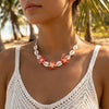 Bohemia Sea Shell Choker Necklace For Women Summer Sweet Flower Pendant Hand-woven Rope Neck Chain Jewelry Accessory - Image 12