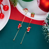 Christmas Red Dangle Earrings For Women Rhinestone Snowflake Pearl Earring Christmas Party Festival Year Jewelry - Image 27