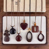 Vintage Irregular Hollow Wooden Heart Geometric Pendant Long Sweater Chain Necklace For Women Charms Jewelry - Image 4