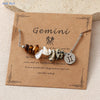 Mhs.sun 12 Star Zodiac Sign Gravel Stone Chains Bracelets With Card Couples Constellation Birthday Party Jewelry - Image 15