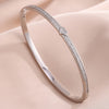Yupsk 1/3pcs Sliver Color Sparkling Zircon Rhinestone Heart Tennis Bracelets Stainless Steel Bangles Jewelry - Image 6
