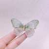 Light Hand Embroidered Gradient Butterfly Brooch Suitable For Women At Romantic Banquets At Tops And Jackets - Image 3