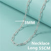 Silver Paperclip Necklace, Women's Paperclip Clavicle Necklace Birthday Party Jewelry - Image 13