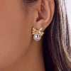 Asymmetric Christmas Tree Crutch Stud Earrings for Women Light Shining Crystal Elk Deer Earrings Holiday Party Jewelry - Image 1