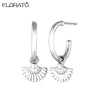 Silver Needle Gold-color Hoop Earrings for Women Shell Pendants Earrings Jewelry Gifts - Image 18