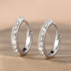 Silver Crystal Zirconia Hoop Earrings for Women Vintage Simple Round Ring Circle Earrings Punk Jewelry Party Gifts - Image 14