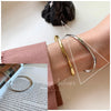 Silver Bracelet Geometric Cube Circle Punk Asymmetric Beaded For Woman Girl Jewelry Gift - Image 52