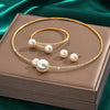 2Pcs Classic Wedding Party Jewelry Sets For Women Pearl Rhinestones Necklace Bracelet Accessories Gift - Image 7