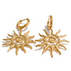 Stainless Steel Sun Drop Necklace Hoop Earrings for Women Resistant Charm Jewelry Set Accessories Gift - Image 8