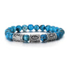 Norse Viking Runes Stone Bracelet for Men 8Mm Lava Obsidian Turquoises Beads Charm Bangles Lucky Amulet Jewelry Gift - Image 32