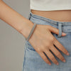 8MM Woven Flat Mesh C-Shaped Open Bracelet Vintage Stainless Steel Chain Jewelry Women Men Gift - Image 5
