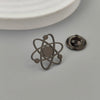 316L Stainless Steel Gold Plated Atom Symbol Lapel Pin Science Brooch Shirt Collar Pin Minimalist Jewelry Gift - Image 4