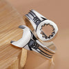 Silver Wrench Adjustable Rings For Women Men Jewelry Accessories Items Everything - Image 6