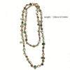 Bohemian Double-Layer Beaded Necklace with Irregular Stone Beads and Long Sweater Chain - Image 32