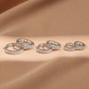 Cubic Zirconia Huggie Cartilage Hoop Earring Set 6 Pieces - Image 9
