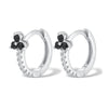 Women's Earrings Gold Plated Stainless Steel Round Hoop Earrings Rainbow Crystal Zirconia Flowers Earrings Piercing Jewelry - Image 17