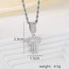 A-Z Silver Color Zircon Letter Initial Necklace Crystal Letter Necklace for Party Birthday Jewelry Gift - Image 9