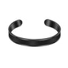 Cuff Adjustable Bangles Unisex Stainless Steel Bracelet CN(Origin) - Image 8