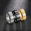 Vintage Roman Numerals Men Rings Temperament SimpleStainless Steel Rings For Men Jewelry Gift - Image 2