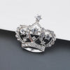 Female Crown Brooch Simulated Crystal White K Engagement Wedding Brooch for Women - Image 6