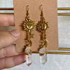 Bohemian Sun Dangle Earrings Vintage Crystal Resin Water Drop Ear Hooks Moon Pendant Earrings Jewelry Gifts For Women - Image 2