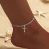 Sliver Plated CZ Anklet Bracelets for Women Girl Zircon Charm Dainty Layer Chain Anklets Jewelry Gifts - Image 16