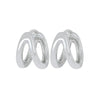 Silver Needle Double Circle Zirconia Earrings For Women Minimalism Vintage Geometry Hoop Earrings Jewelry - Image 7