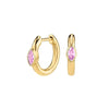 Silver Ear Needle Oval Small Zircon Hoop Earrings Colorful Zircon Gold Earrings for Women Party Jewelry - Image 33