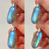Pink Labradorite Pendant Irregular Shape Bead Stone Purple Necklace for Men Women - Image 44