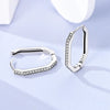 Silver Colorful Zirconium Sun Earrings Square Large Hoop Earrings Women Female Party Earring Jewelry - Image 6