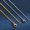2mm Wide Stainless Steel Link Chain Necklace for Men and Women Silver Color and Gold Color Available Length 14"-30" - Image 2