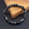 Classic Black Labradorite Volcanic Stone Beads Bracelet Women Men Spiritual Protection and Energetic Banlance Jewelry - Image 2