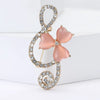 Rhinestone Butterfly Pins for Women Unisex Shiny Glass Musical Note Brooches Event Party Backpack Decoration Clothes Accessories - Image 10