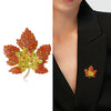 Berry Women's Rhinestone Leaf Brooches Unisex Plant Pins Office Party Casual Accessories Gifts - Image 6