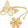 Upper Arm Bracelet Band Cuff Bangle Coil Bracelet Butterfly Flower Gold Armband Adjustable Boho Coil Swirl Armlet ArmBand - Image 10