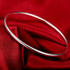 Silver Big Bangles Bracelet Cute Charms for Women Lady Jewelry Adjustment Cuff Wedding - Image 13