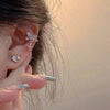 Sliver Color Butterfly Ear Clip for Women Sparkling Zircon Star Pendant Cartilage Clip Earring Ear Cuff Jewelry Gifts - Image 5