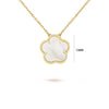 7 colors classic simple five-leaf flower pendant necklace stones clover Choker Chain for women party daily wear jewelry - Image 1