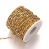 2 M Stainless Steel Gold Corrugated Twist Chain for DY Gold Necklace Bracelet Anklet Jewelry Handicraft Production - Image 4