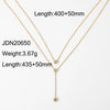 Stainless Steel Y-Shaped Pendant Necklace with Stone Details - Image 21