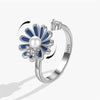 Beads Ring Fidget Spinner Rings Korea Crystal Butterfly Flower Star Moon Ring Jewelry Gift - Image 8