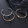 Golden Rose Gold Silverry Color Knot Bracelet Women Tie The Knoted Cuff Bangle Stainless Steel Charm Bridesmaid Wedding Jewelry - Image 6