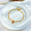 316L Stainless Steel Pink Lotus Flower Anklets For Women Girl Multi-layer Chains Jewelry Gift Party - Image 4