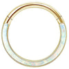 Clicker Hoop Body Jewelry with Slim Curved Profile in Gold-Tone or Silver-Tone - Image 13