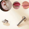 1Pcs Titanium Piercing CZ Gem Internally Threaded Labret Monroe Lip Ring Tragus Nail Helix Earring Stud 16G Body Jewelry - Image 5
