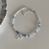 Silver Bracelet Red Persimmon Beaded Elastic Lucky Good For Woman Girl Jewelry Gift - Image 44
